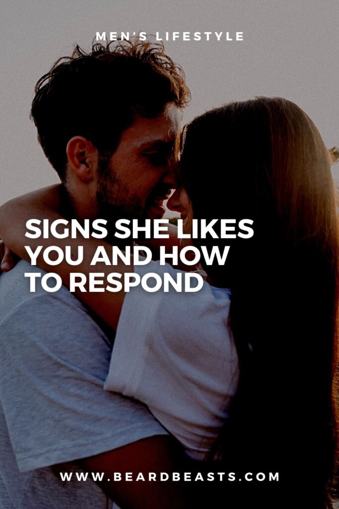Signs She Likes You and How to Respond Pinterest Pin