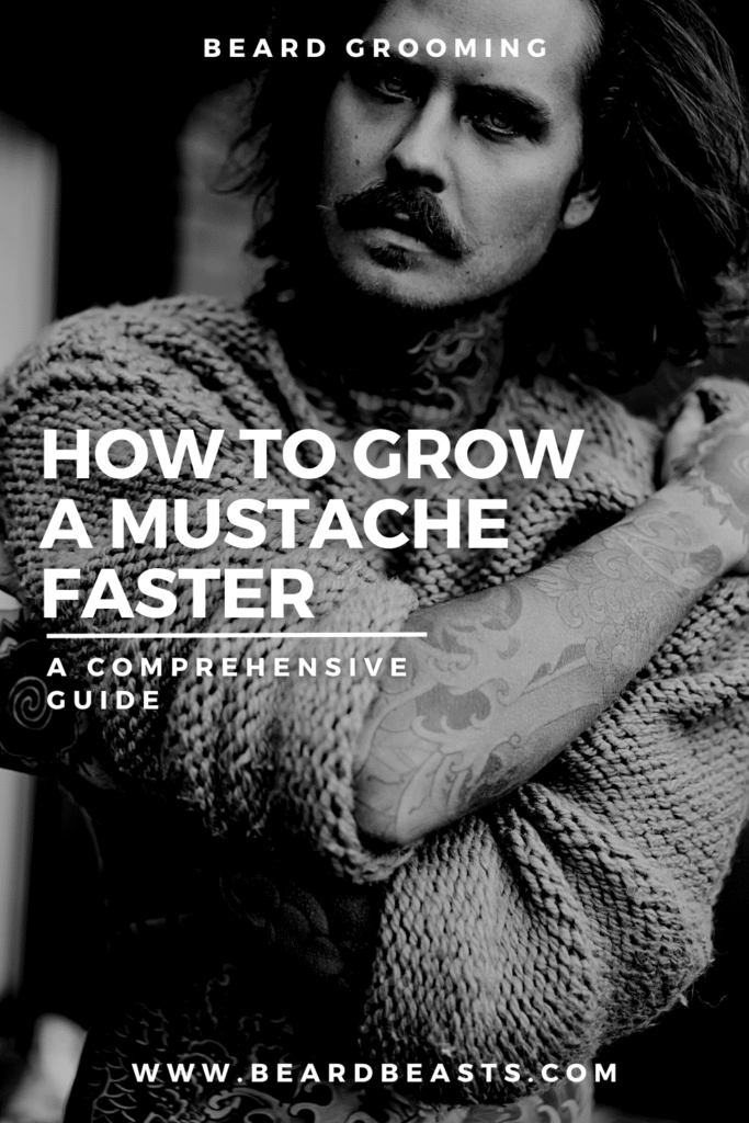 How to Grow a Mustache Faster Pinterest Pin