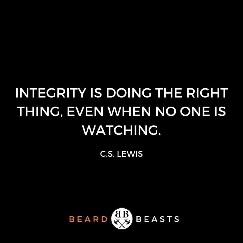 good man quotes "Integrity is doing the right thing, even when no one is watching."