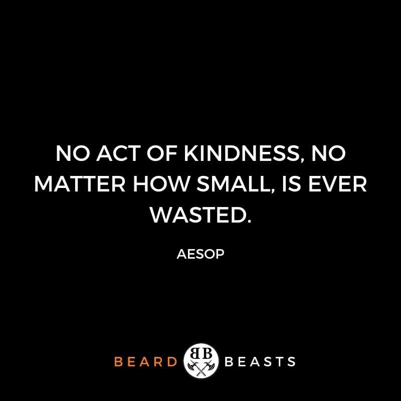 good man quotes "No act of kindness, no matter how small, is ever wasted."