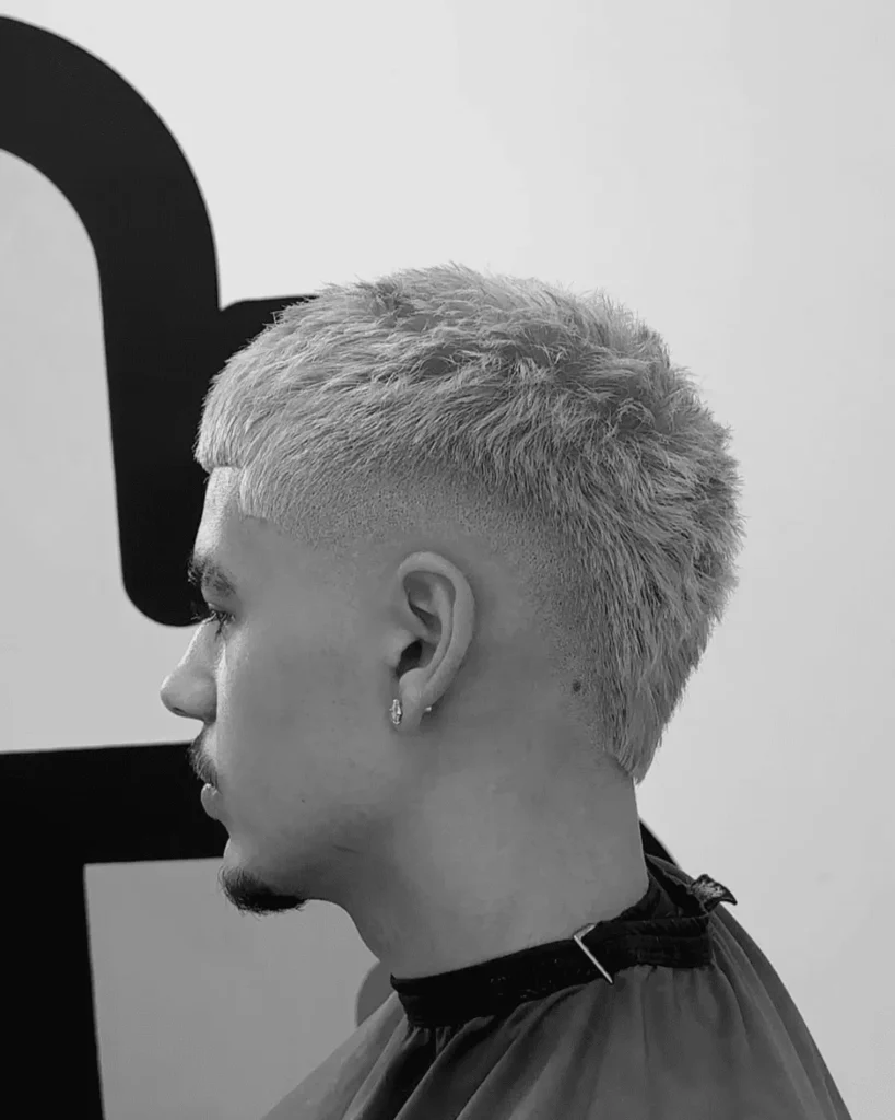 Burst Fade Blonde Hair