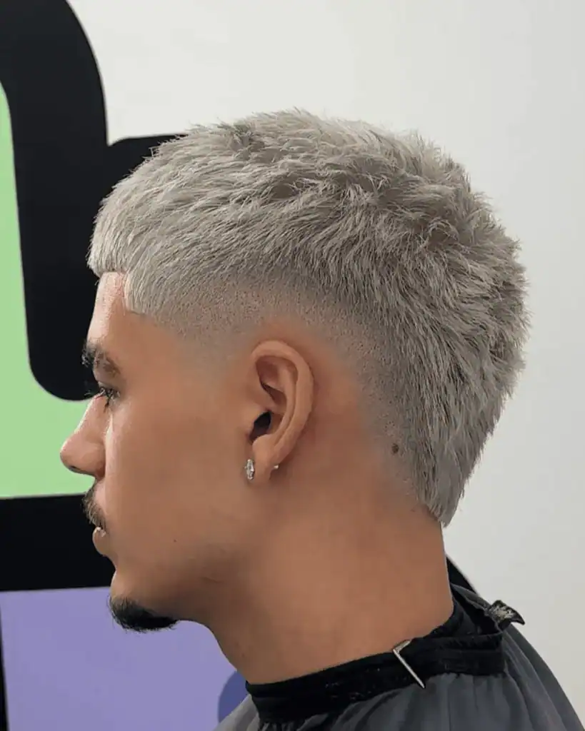 Burst Fade Blonde Hair