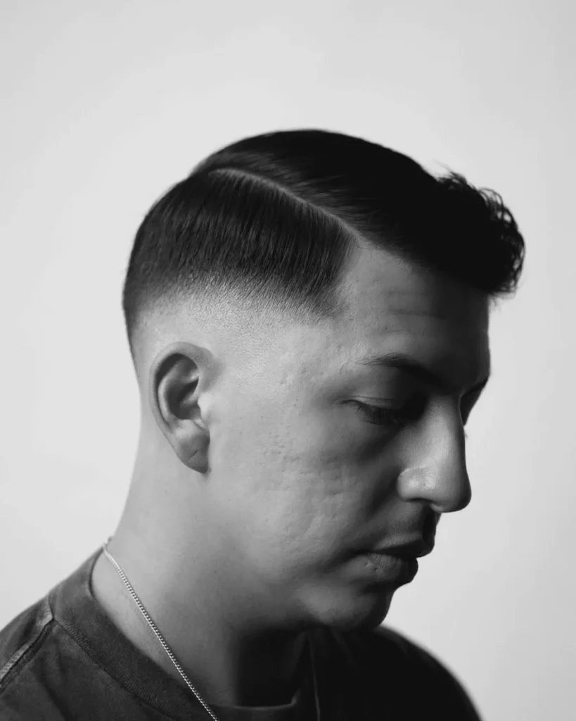 Burst Fade Comb Over