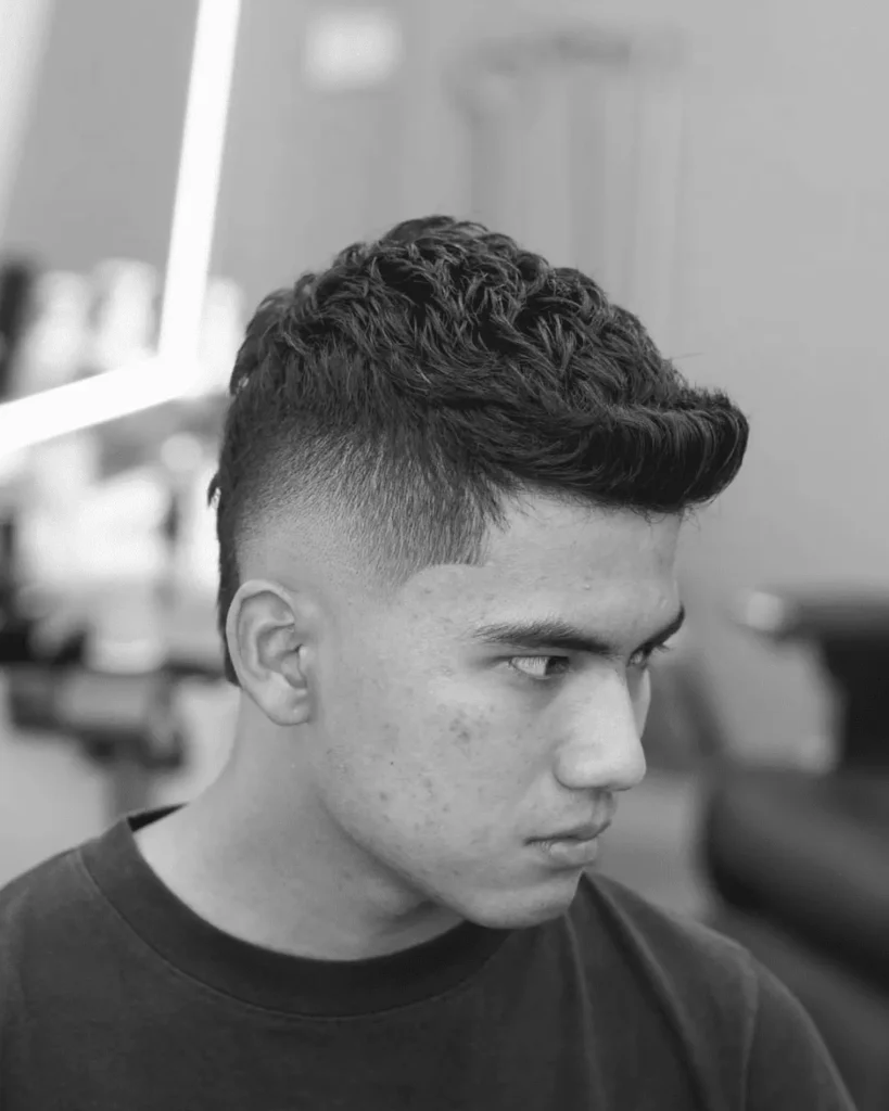 Burst Fade with Quiff