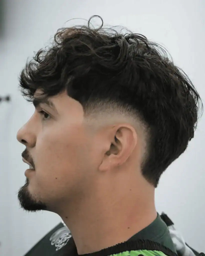 Low Taper Burst Fade