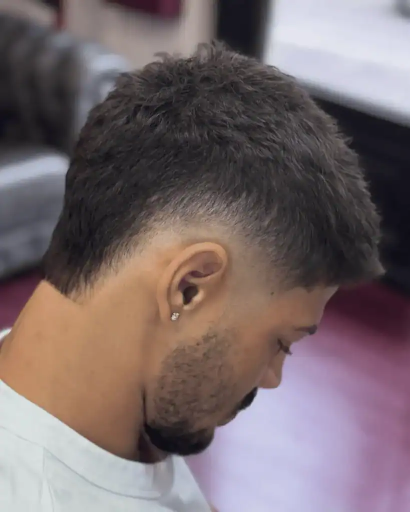 Mid Taper Burst Fade