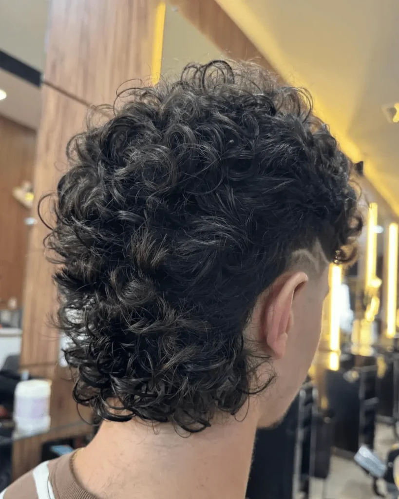 Modern Curly Mullet