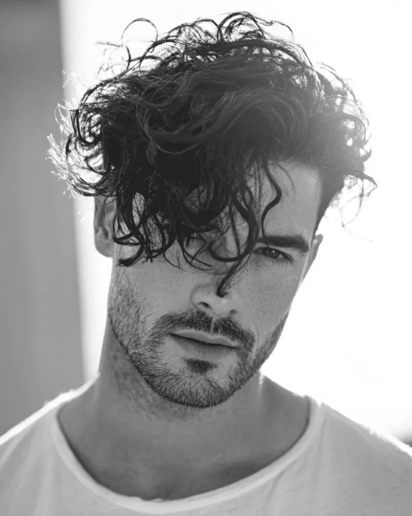 Tousled Curly Fringe