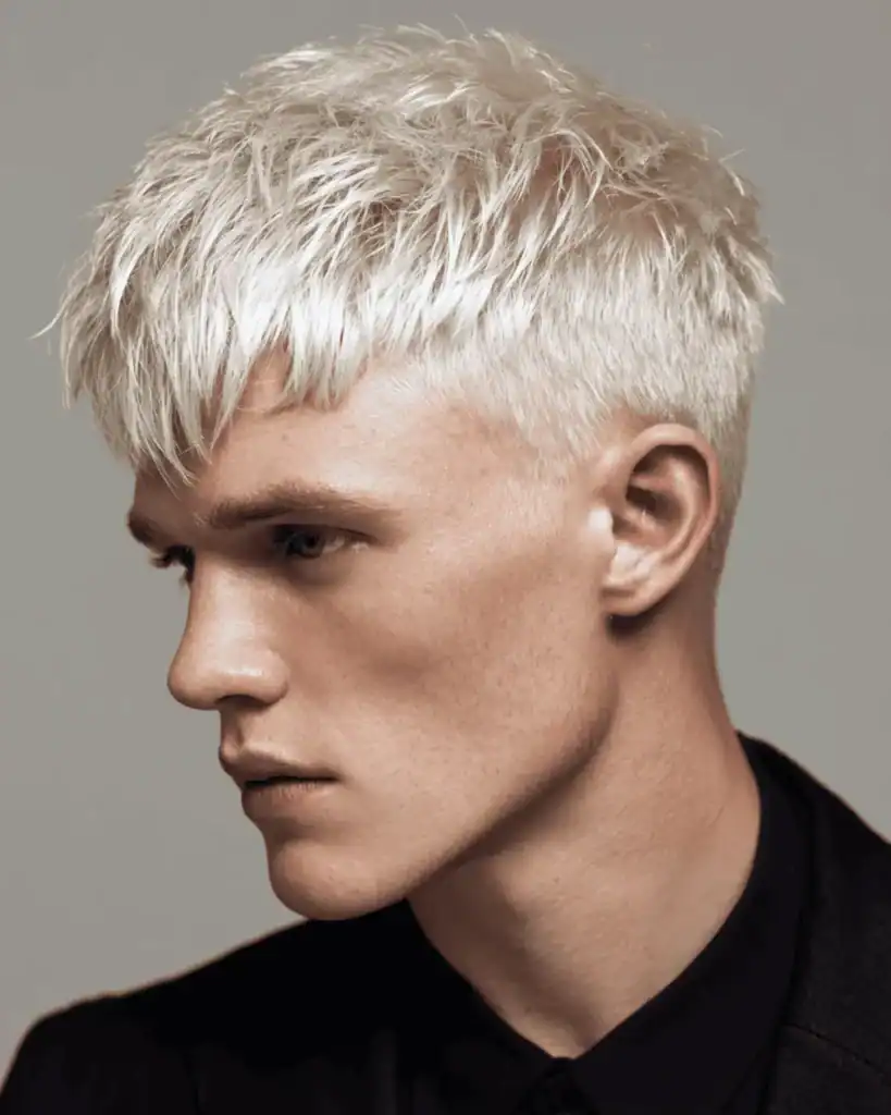 textured crop blonde