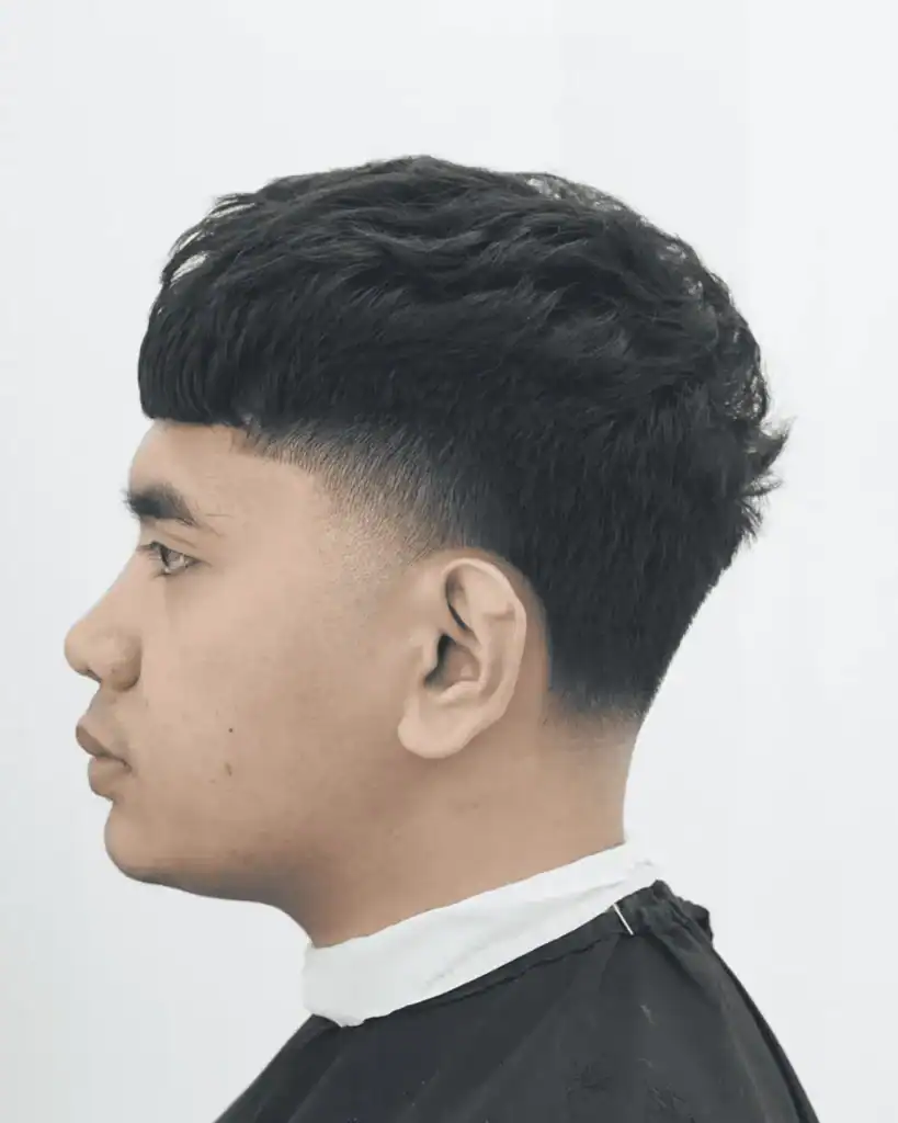  textured crop mid taper haircut