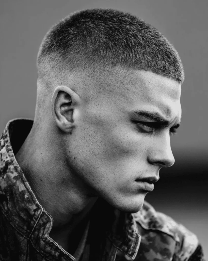 short buzz cut fade haircut