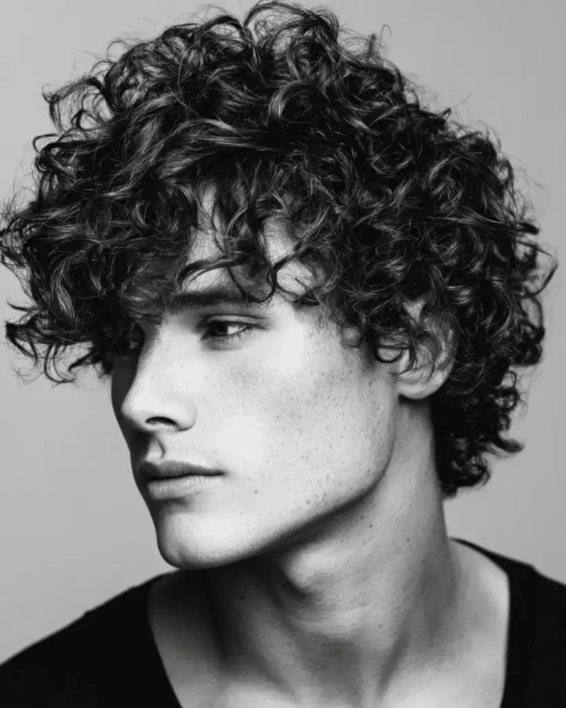 Curly flow hairstyle