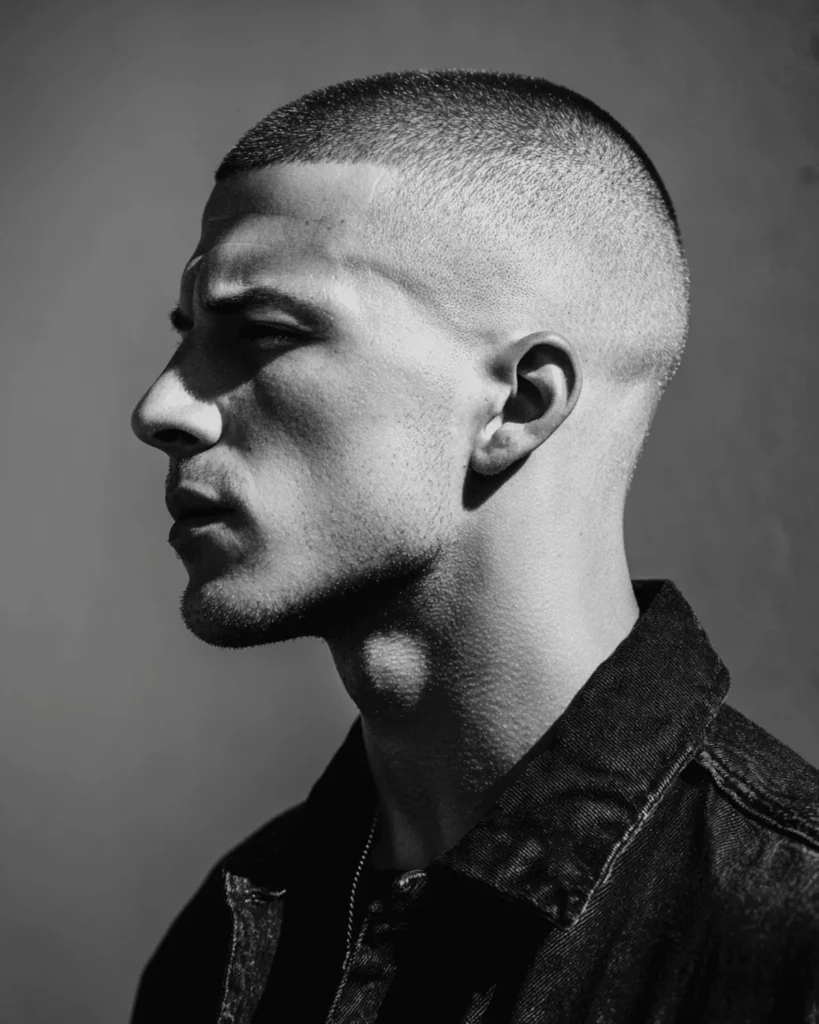 High fade buzz cut