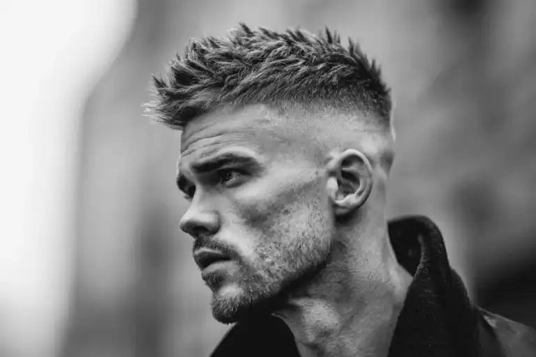 High fade spiky haircut
