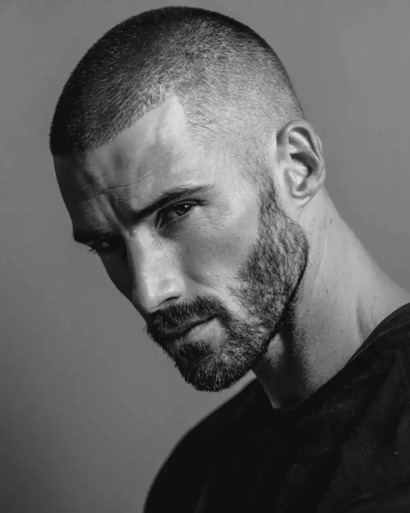 Short Boxed Beard with Buzz Cut