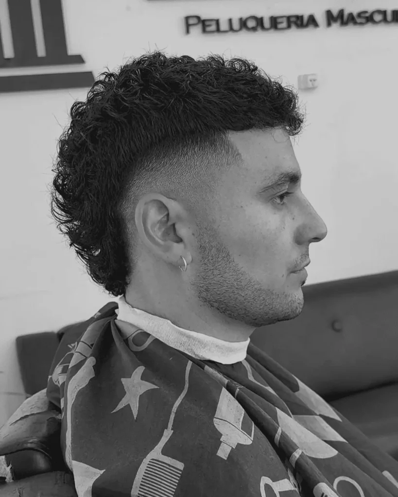 Textured Burst Fade Mohawk