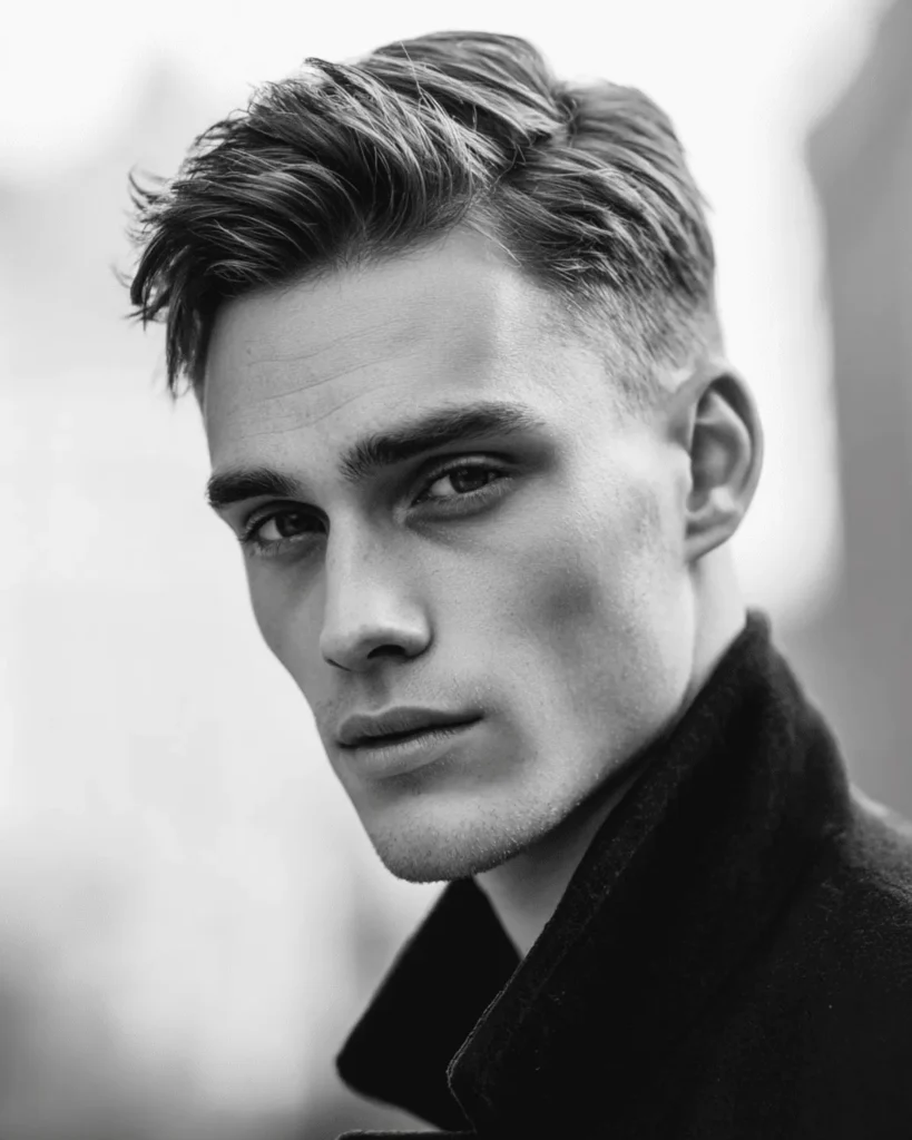 Side Part with Taper Fade