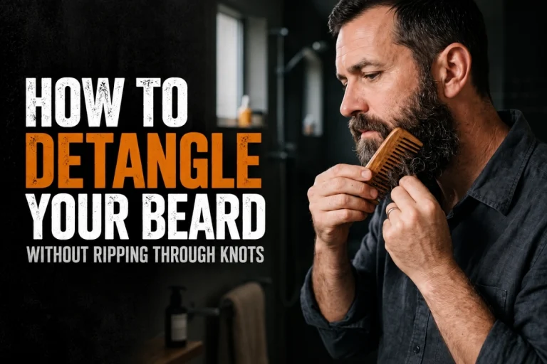 How to detangle your beard and work through beard knots without pulling