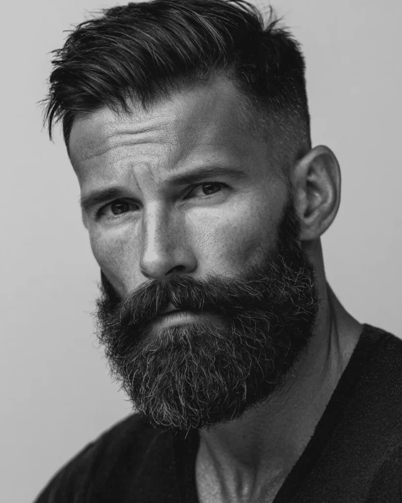 Comb Over with a Full Beard