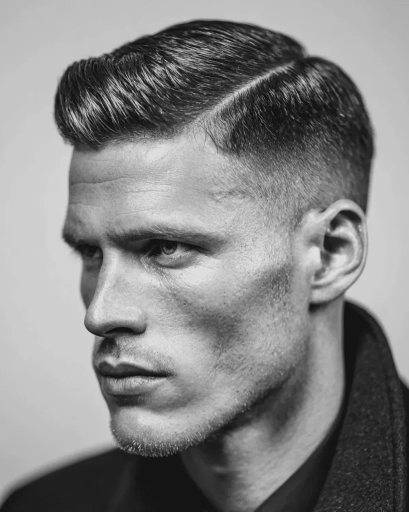 Comb Over with Hard Part