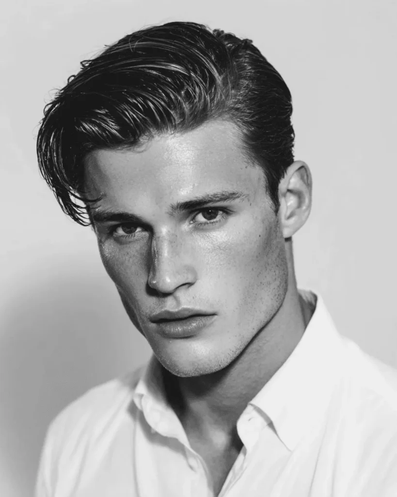 Loose Comb Over with a Side Part