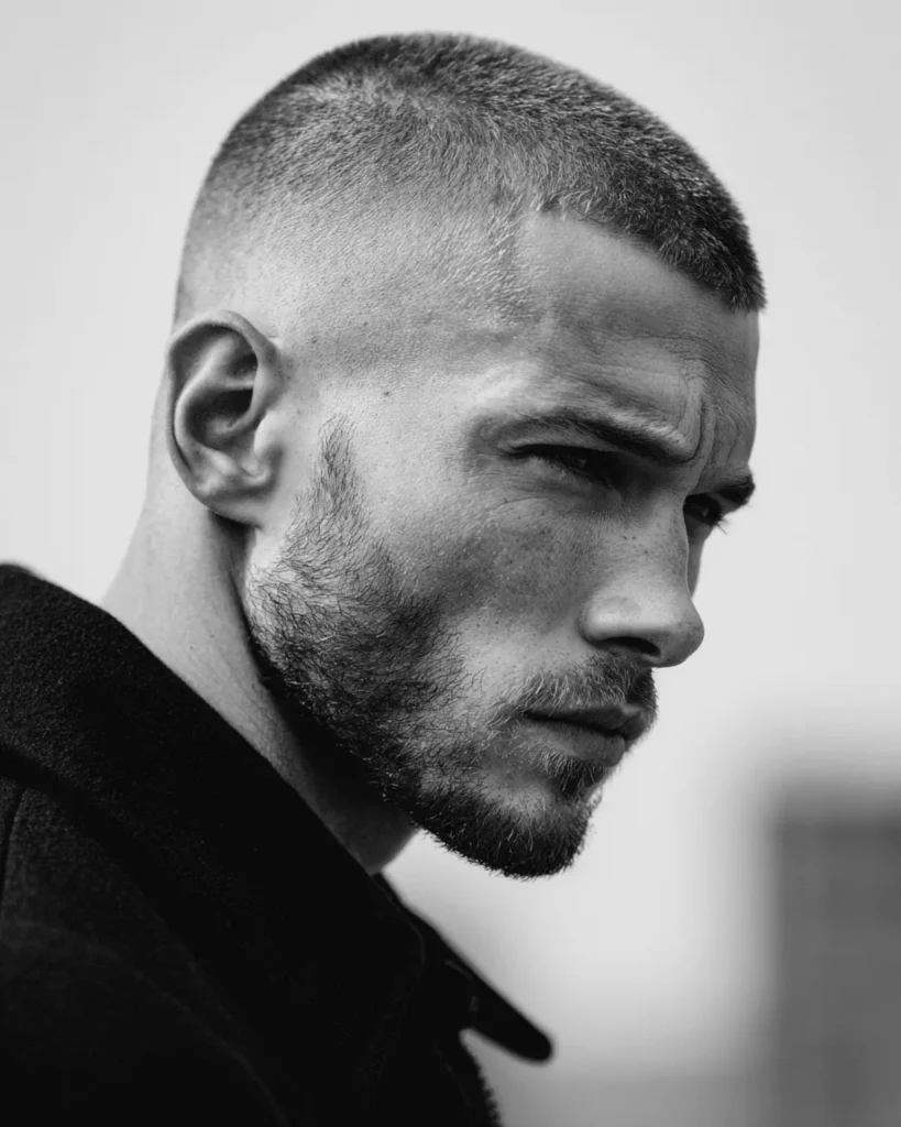 Buzz Cut with High Skin Fade