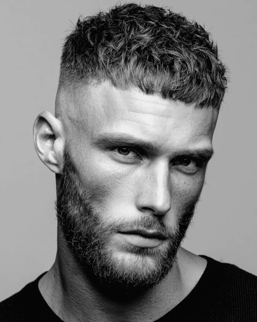 French Crop with High Skin Fade