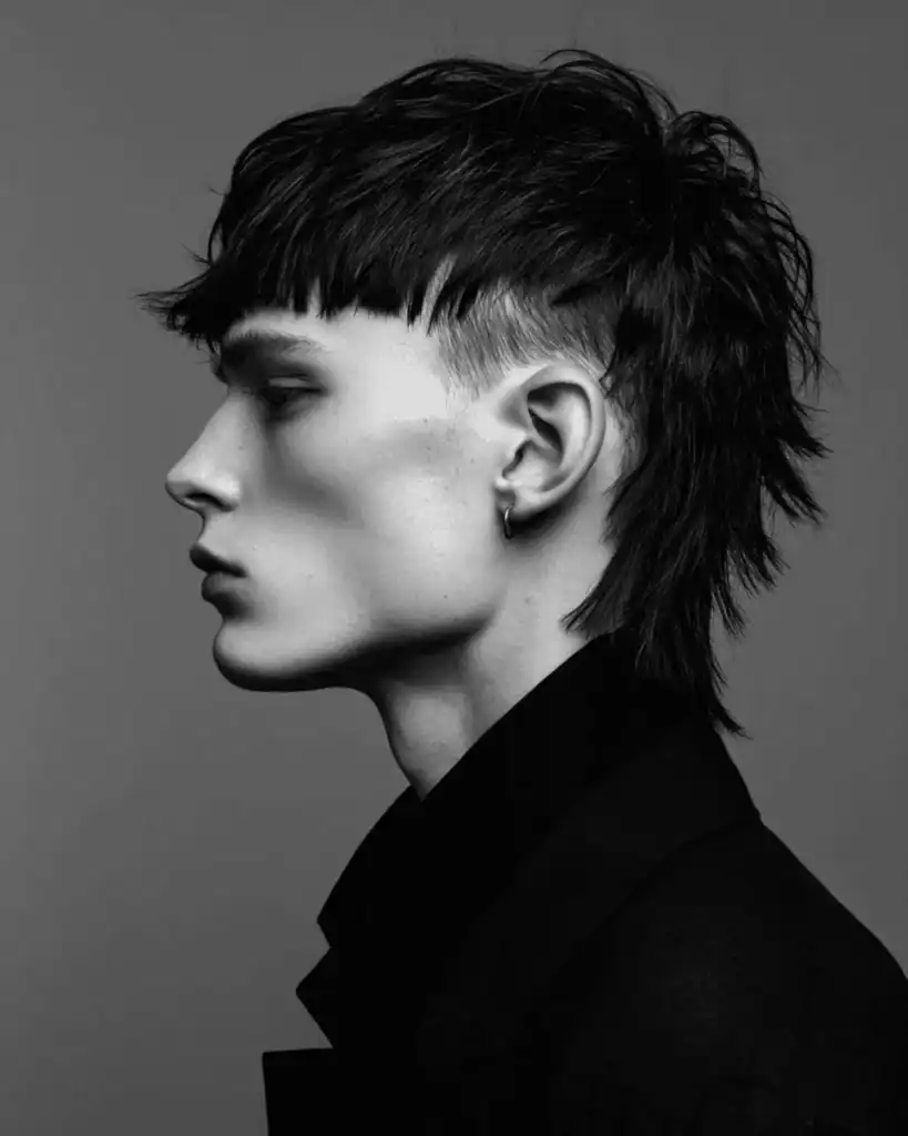 textured fringe with a mullet