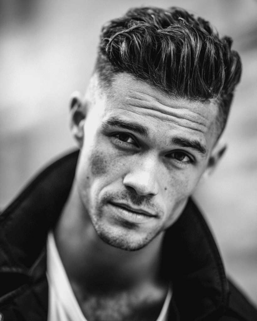 Quiff with High Skin Fade