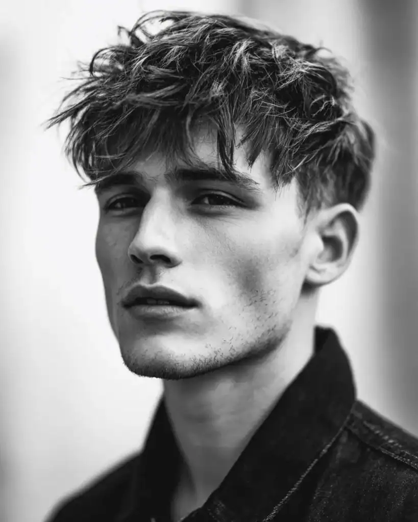 textured fringe haircut