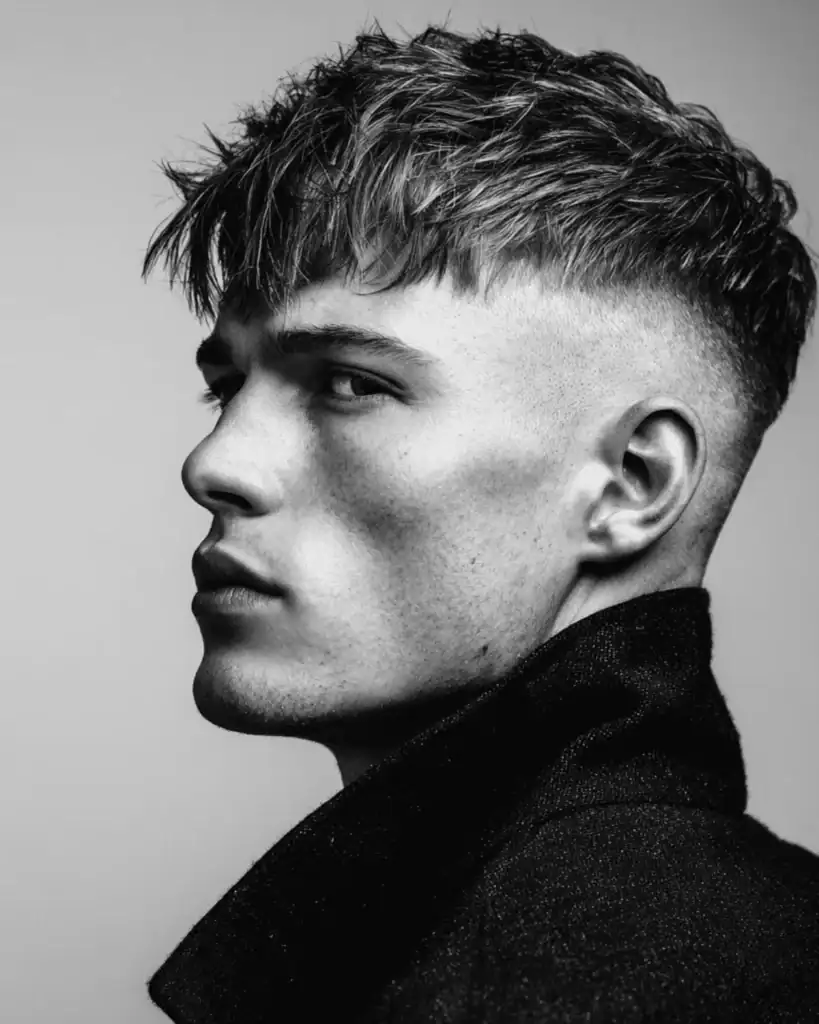 Long Textured Fringe with Undercut