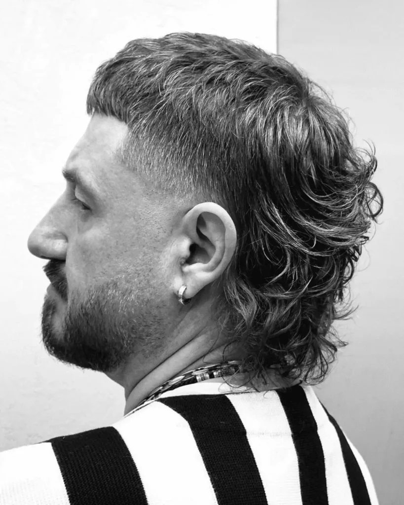 Short Textured Fringe with Mullet