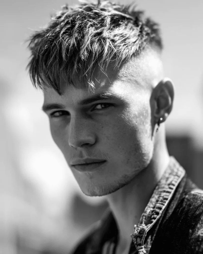 Disconnected Skin Fade Textured Fringe