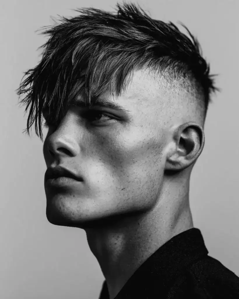 Disconnected Skin Fade Textured Fringe