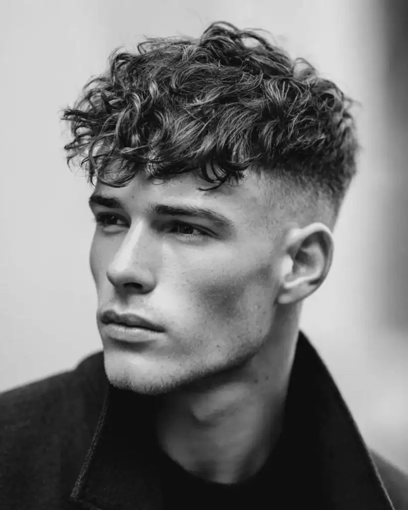 wavy skin fade textured fringe