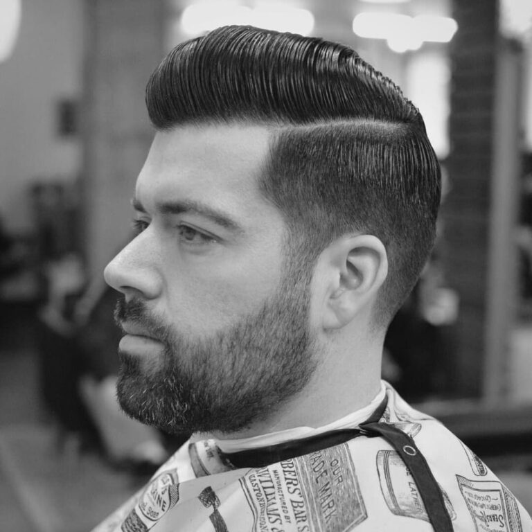 Side Part Pompadour: Achieve Classic Style with Modern Flair - Beard Beasts