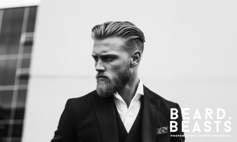 Slicked Back Hair and Beard Combo: Unleashing Your Inner Alpha - Beard Beasts