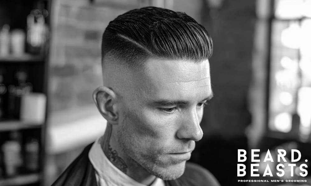 Slicked Back Side Part Haircut: Classic Style with a Modern Edge - Beard Beasts