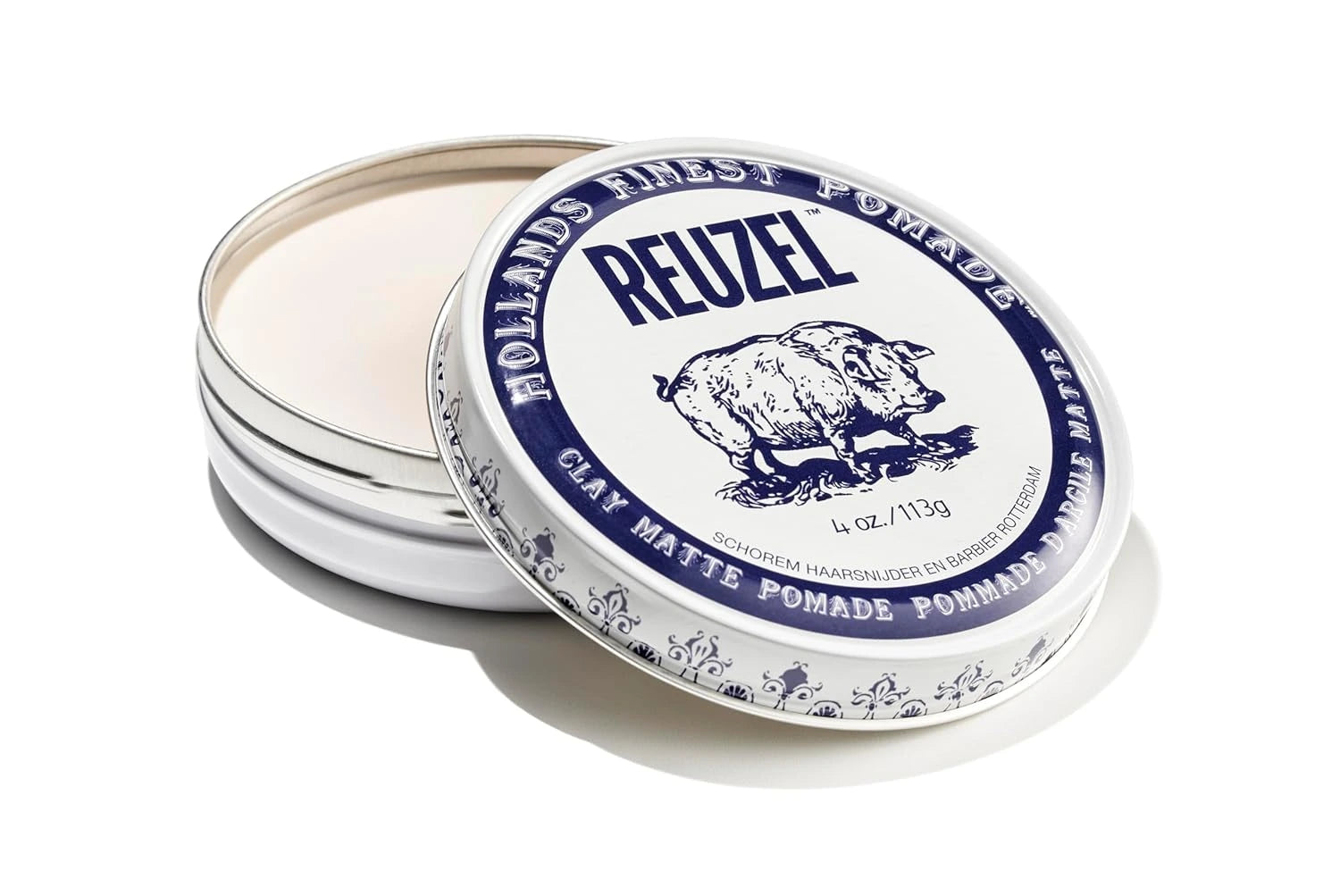 REUZEL Clay Matte Pomade – Medium Hold Matte Hair Clay for Men