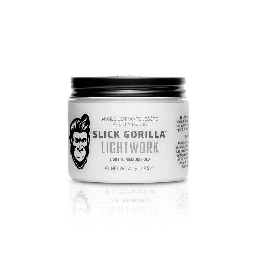 Slick Gorilla Lightwork Matte Hair Clay for Men – Lightweight Hold and Natural Finish