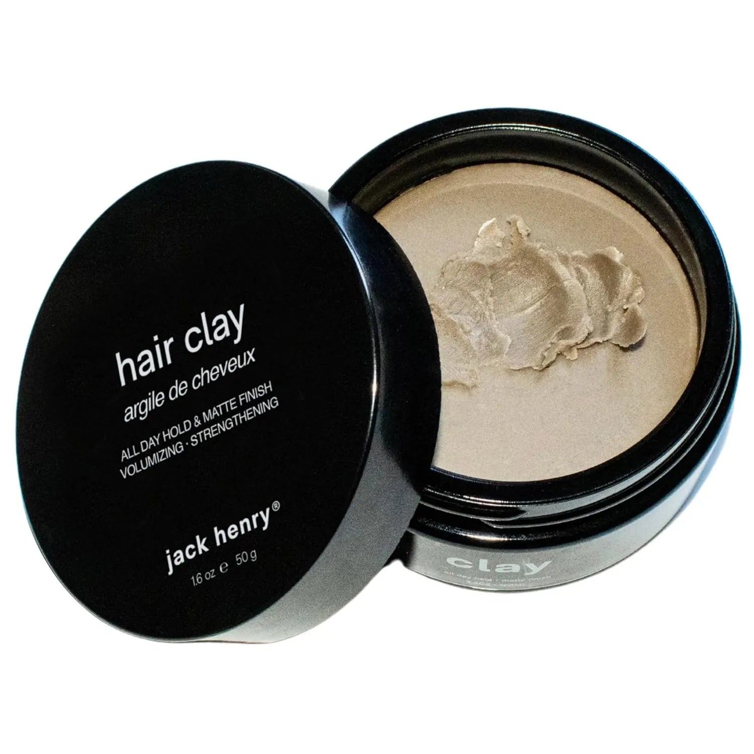 Jack Henry Premium Hair Clay for Men – Medium Hold, Matte Hair Clay with Clean Ingredients