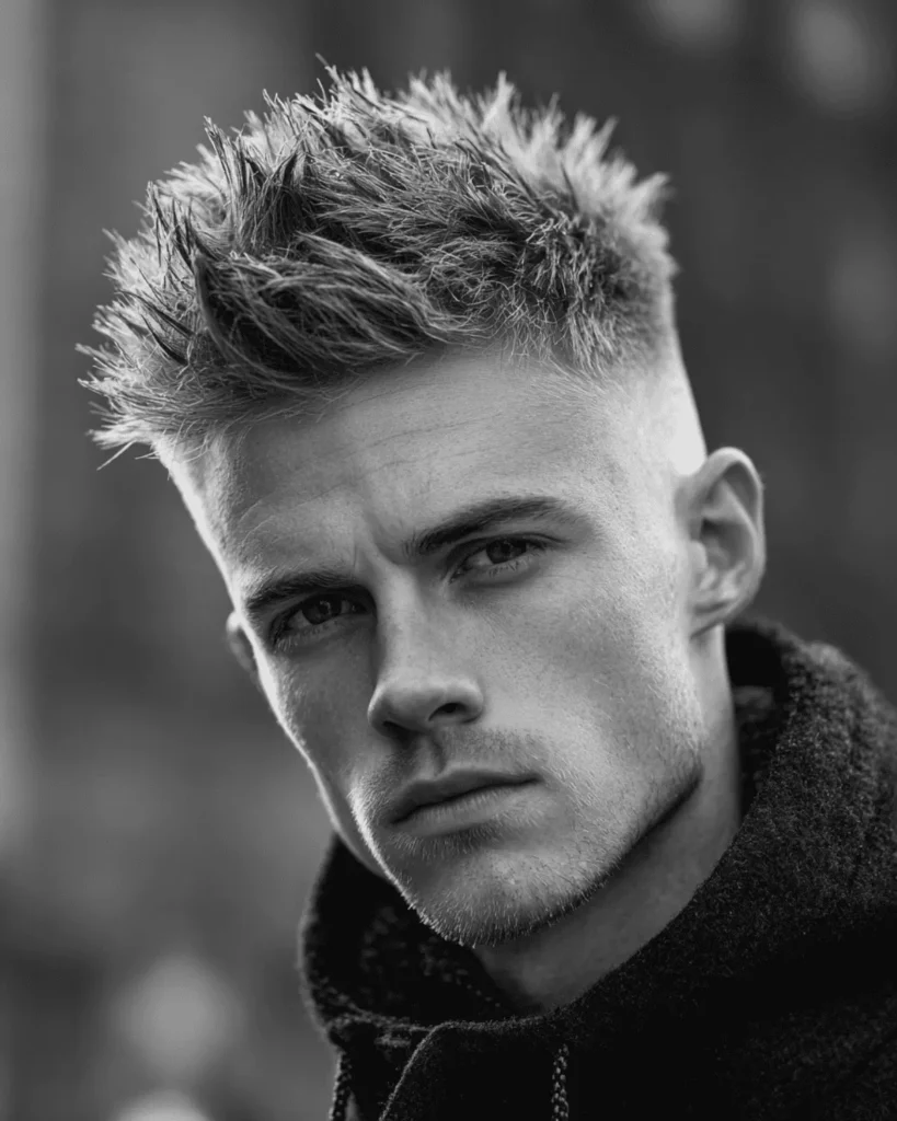 Classic High Fade Spiky Haircut