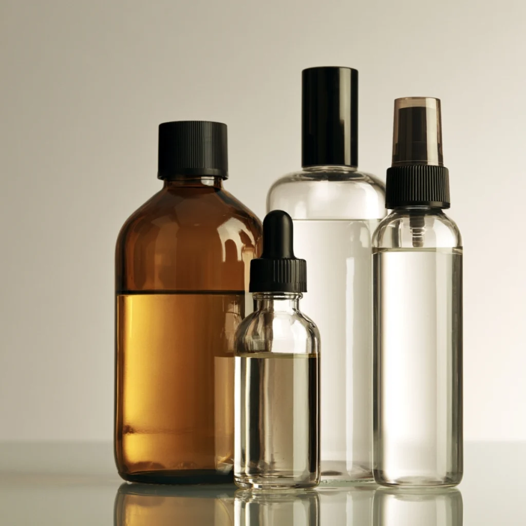 Hair oil, leave-in conditioner and curl refresher products