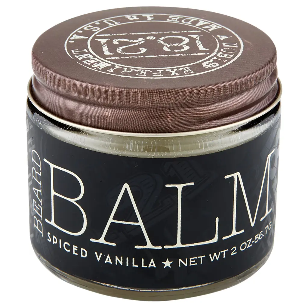 18.21 Man Made Spiced Vanilla Beard Balm in a 2 oz jar